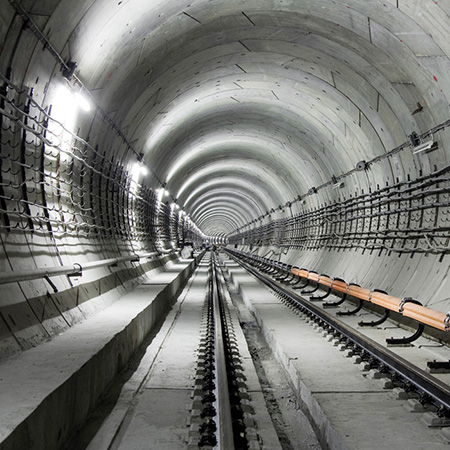 railway tunnel showing parts by sheet metal fabricators