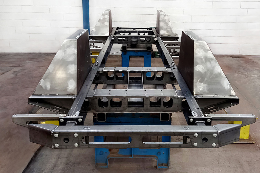 Prototyped Autonomous Commercial Vehicle Chassis in metal manufacturing UK company