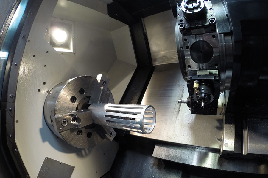 close up of machine serving Banbury with aluminium welded parts and fabrications