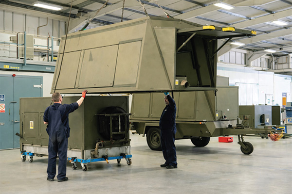 Genset chassis manufactured for Rolls Royce by Universal Fabrications