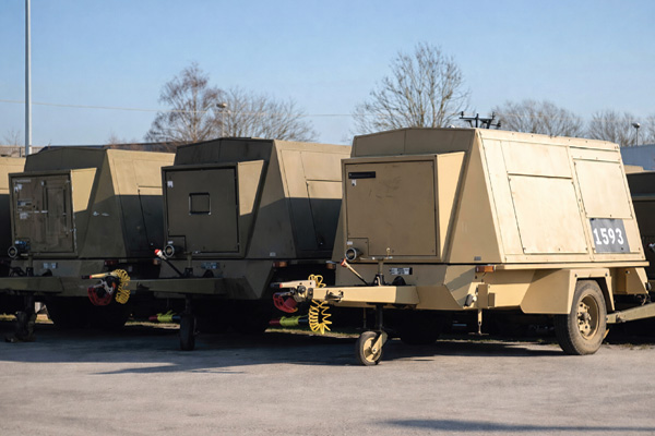 Genset chassis manufactured for Rolls Royce by Universal Fabrications