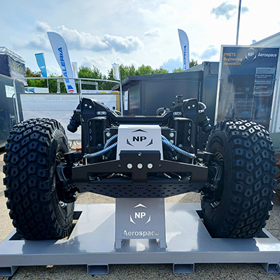 NP Aeorospace off road suspension system by Universal Fabrications Coventry