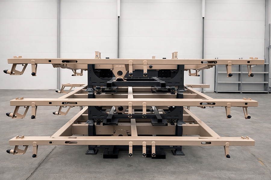 Jankel Military vehicle frame manufactured by Universal Fabrications