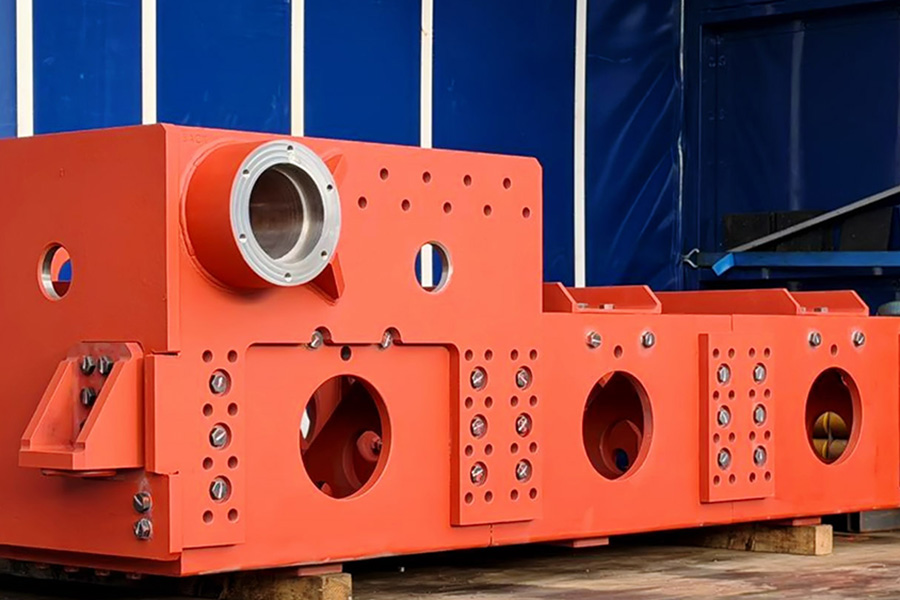large machined fabrication at Universal Fabrications showcasing their prototype to production in defence