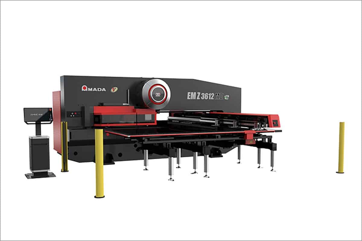 Amada EM Z 3612 punching machine capability at Universal Fabriations in Coventry