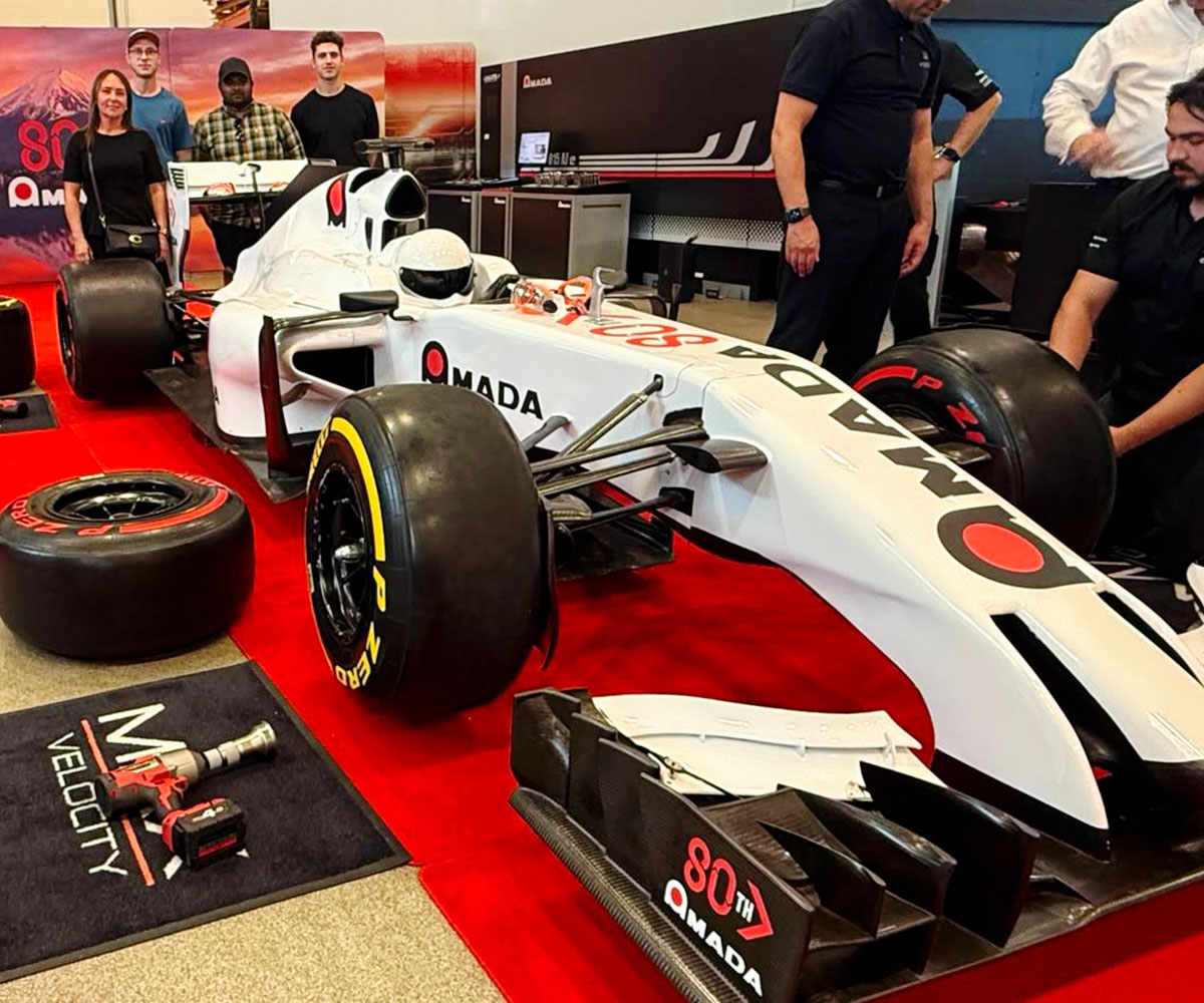 racing car at Amada 80th celebrations